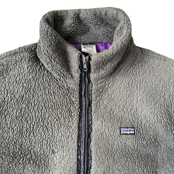 Vintage Y2K Patagonia Gray Fleece Lined Full Zip Jacket Women's XL Outdoor - Picture 2 of 7